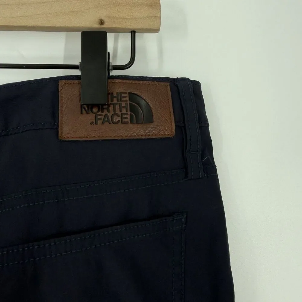 North Face Sprag 5 Pocket Pants Size 34x29 Mens Navy Twill Hiking Travel Stretch